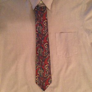 John Ashford Vintage 100% Silk Handmade Paisley N… - image 1